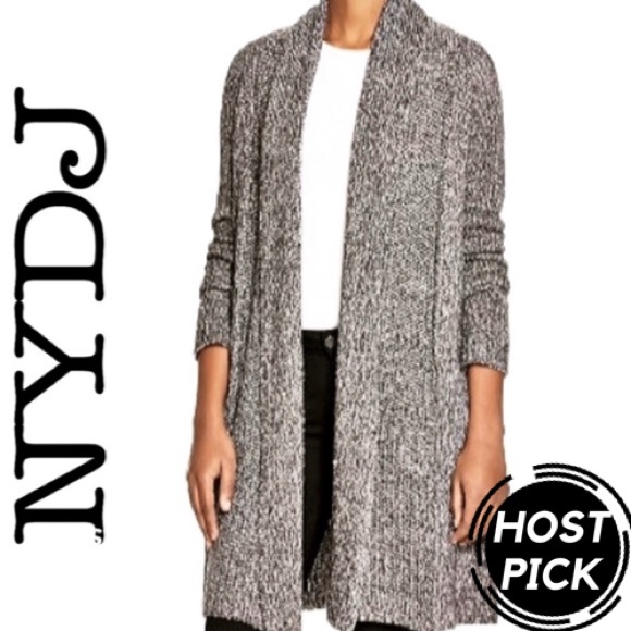 NYDJ Sweaters - NYDJ Metallic Gray Cardigan